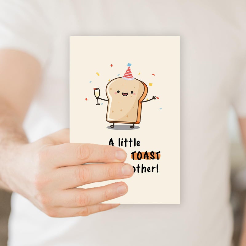 ATTLVV Happy Brother Birthday Card,Funny Brother Birthday Gifts from Sister, Christmas Gifts for Brother,Birthday Card for My Brother - Image 4