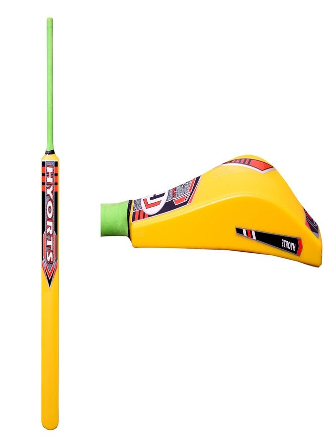 HYORTS Full Size Durable Plastic Cricket Bat for Kids & Adult for Beach & Backyard- Yellow Color - Image 3