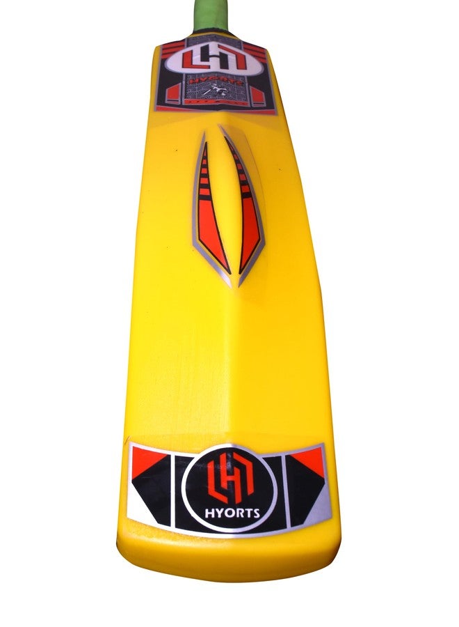 HYORTS Full Size Durable Plastic Cricket Bat for Kids & Adult for Beach & Backyard- Yellow Color - Image 1
