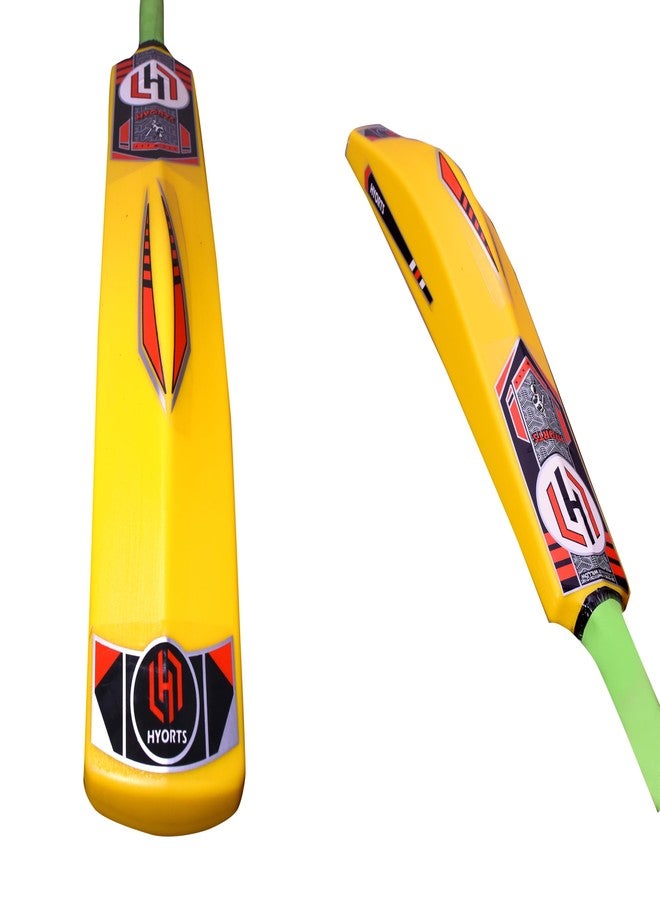 HYORTS Full Size Durable Plastic Cricket Bat for Kids & Adult for Beach & Backyard- Yellow Color - Image 2