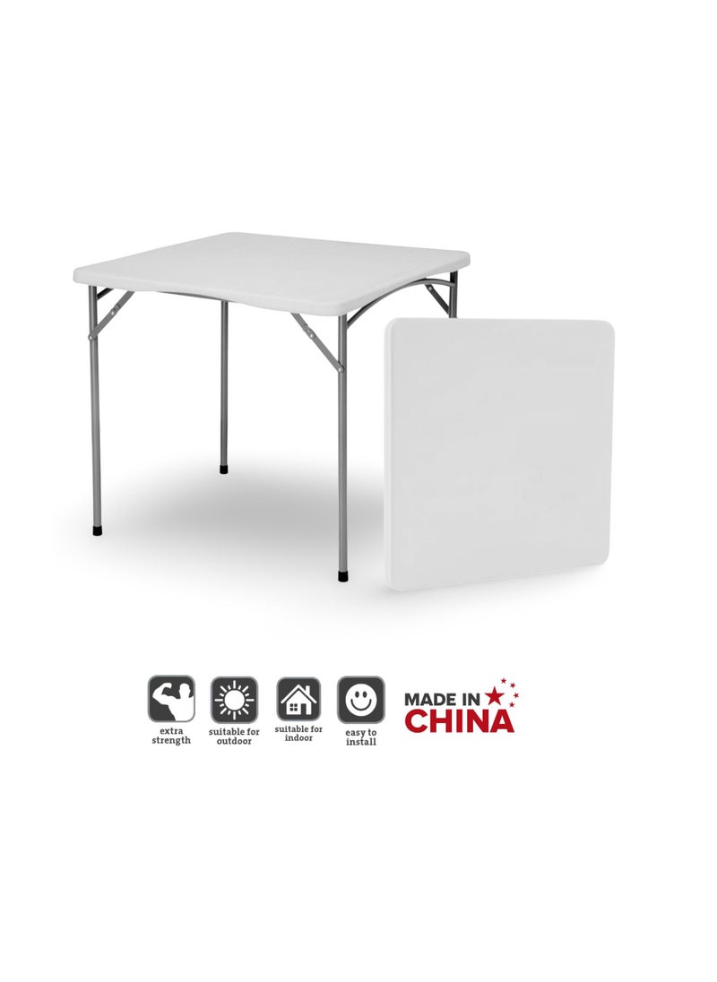 5-piece folding table and chair set [88 cm table + 4 chairs]