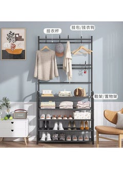 Generic High-quality metal clothes hangers - durable and lightweight for organizing and arranging clothes. White color. 4 tiers. M  - Image 3