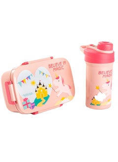 Twisoo Kids Space Lunch Box and Water Bottle Combo Set - 1800ml Leakproof 3-Compartment Lunchbox with Spoon, BPA-Free Food Grade Plastic, 500ml Spillproof Water Bottle for School (Pink) - pzsku/ZDD1271DB3492EED05FAFZ/45/_/1739007744/85030987-1f22-430f-8e4e-945bae6b3c5c