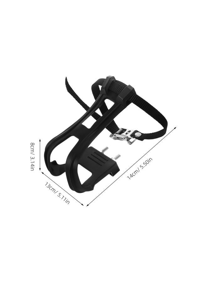 Vosarea 1 Pair Bike Pedal Strap Clip Nylon Cycling MTB Road Mountain Bike Pedal Toe Strap Bicycle Toe Clips Cages for Kids Adults Outdoor Exercise Fitness - Image 5