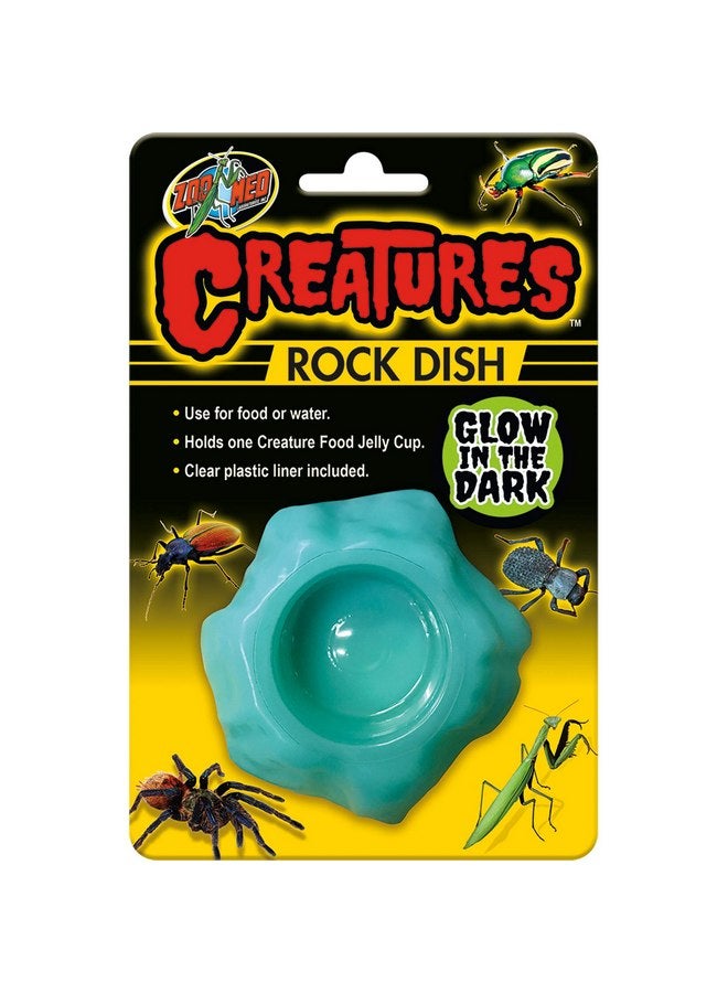 زوو ميد طبق صخور من Zoo Med Creatures عبوة واحدة - (طول 3 بوصات × عرض 3 بوصات × ارتفاع 0.75 بوصة) - عبوة من 6 قطع