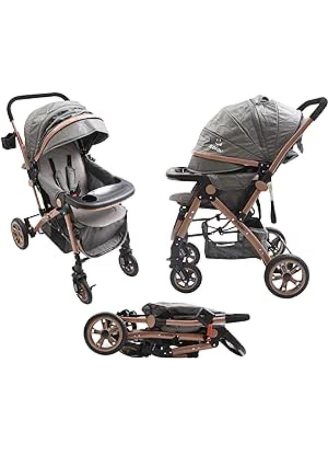 Generic G Baby Classic 3-in-1 Baby Stroller Grey 