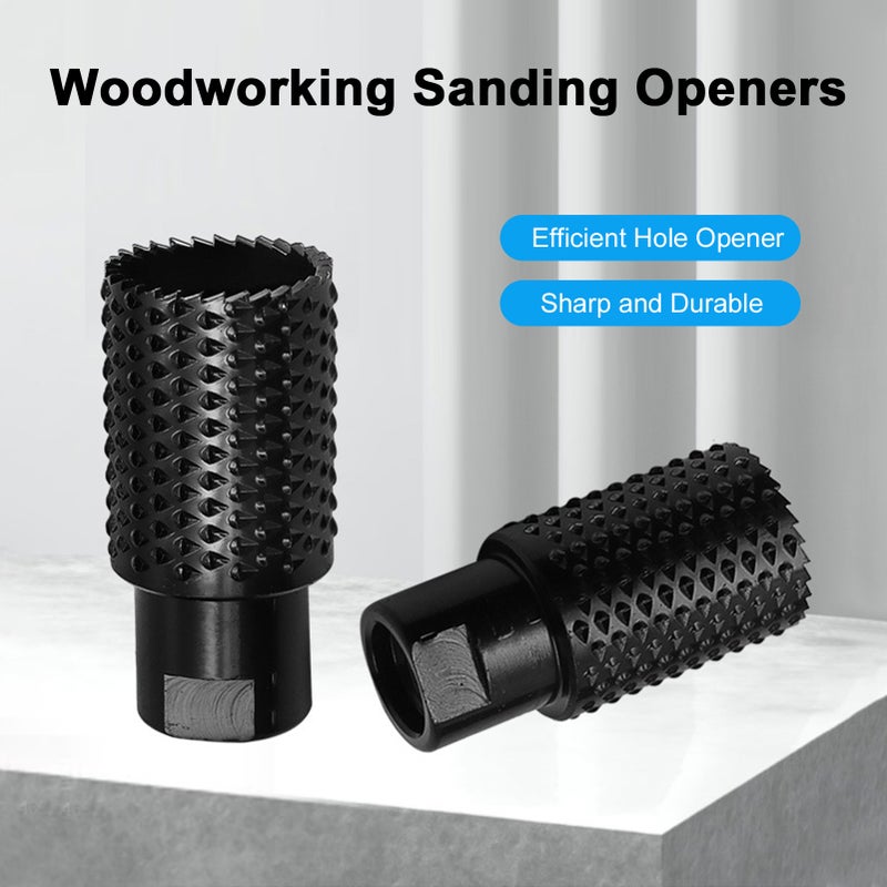 Angle Grinder Rotary Grinding Head Wood Hole Opener Rotary Rasp for Angle Grinder 100/125 Type M10 M14 Wood Grinding Carving File Burr Sanding Disc Head Abrasive - Image 2