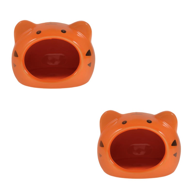 2 pcs Pet Nest Hamster Bed Ceramic Hamster Nest Chinchilla House Mini Pet Nest - Image 1