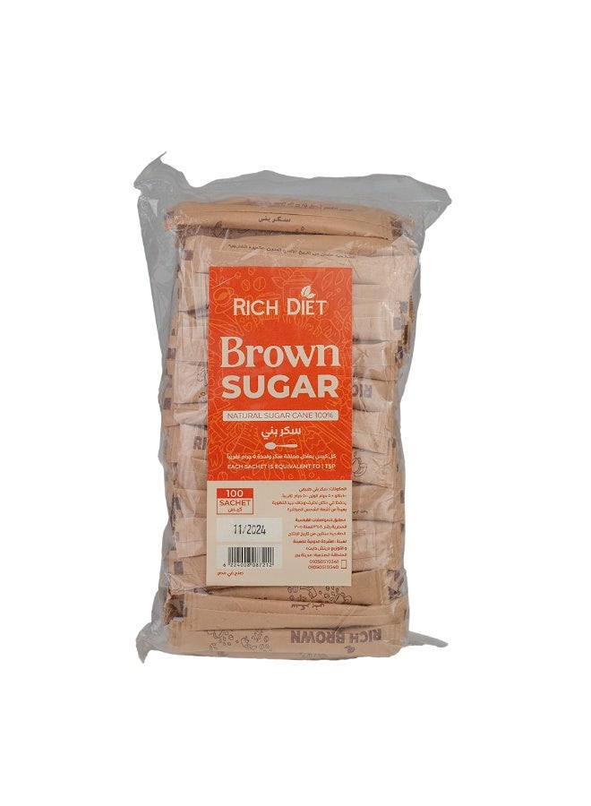Rich Diet Rich Brown Sugar Bag 100 Packets - Image 2