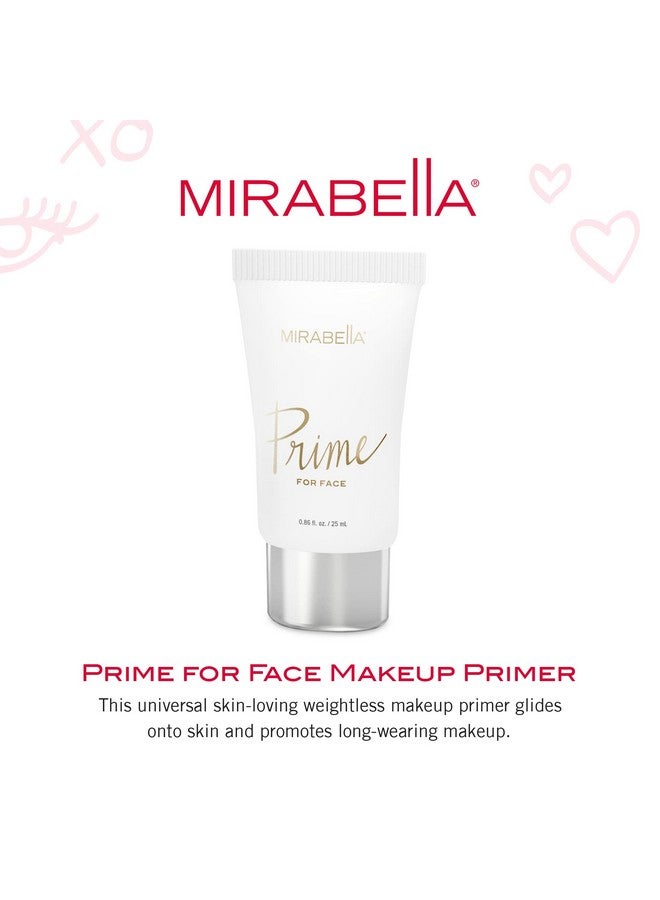 Mirabella Prime For Face Makeup Primer By Mirabella Beauty Weightless Face Primer Preps Primes Perfects & Protects Silky Smooth & Perfect Base For Foundation All Skin Types 25 Ml/0.86 Fl Oz - Image 3