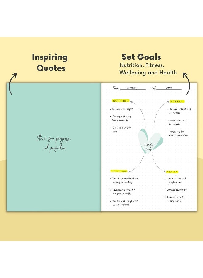 Lamare Food Journal for Women, Weight Loss Journal and Meal Planner Notebook - Image 3