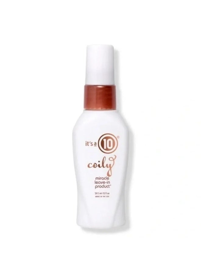 Coily Miracle Leave-In Product by it's a 10 Haircare 59.1 ml