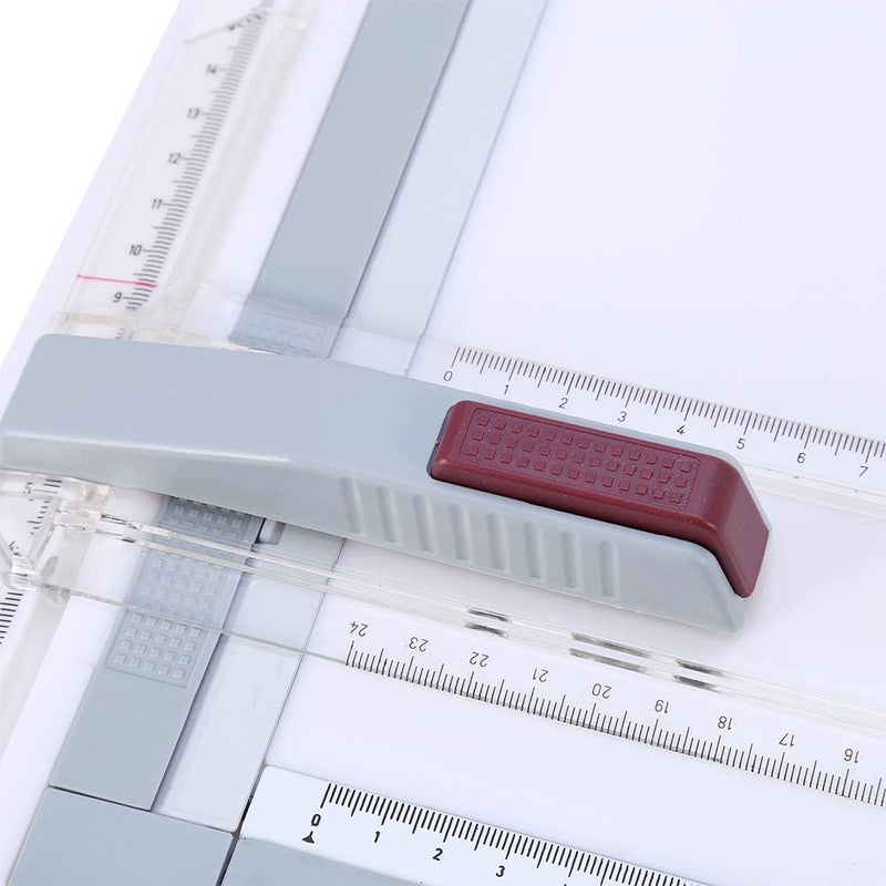 A3 Drawing Board Drafting Table with 2 Parallel Rulers and 2 Corner Clips, White, 20.1 x 14.4 Inch - Ergonomic Design, Quick Release Paper Clamp, Accurate and Stable Drawing - Image 2