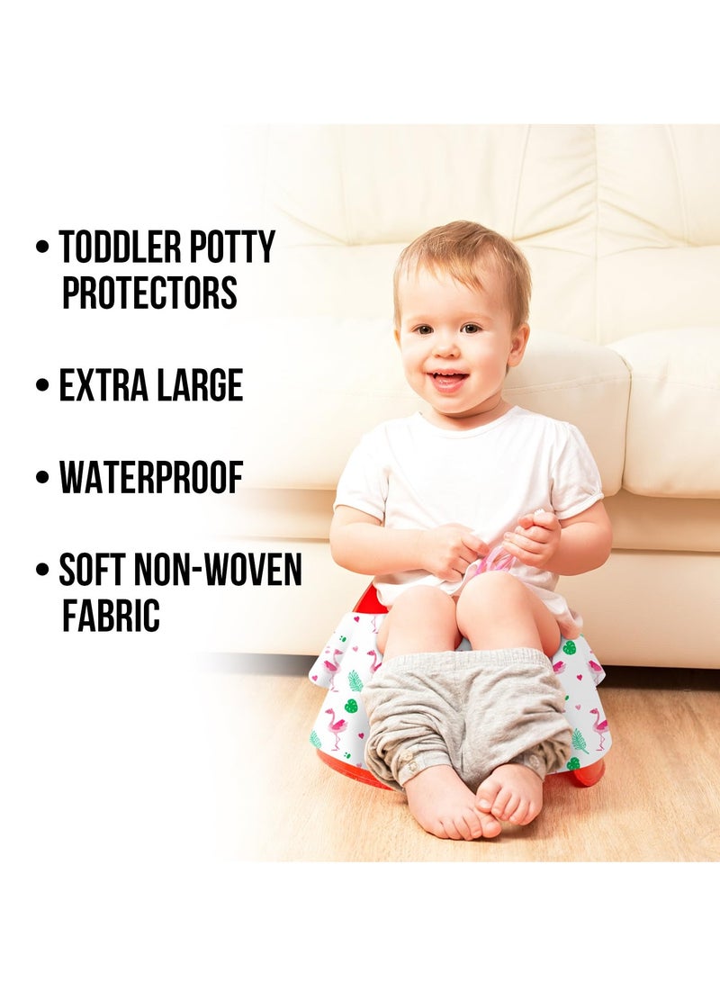 Toilet Seat Covers Disposable 20 Pack Extra Large Full Cover Individually Wrapped Portable for Travel Waterproof Potty Covers for Kids and Adults Ideal for Potty Training - Image 3