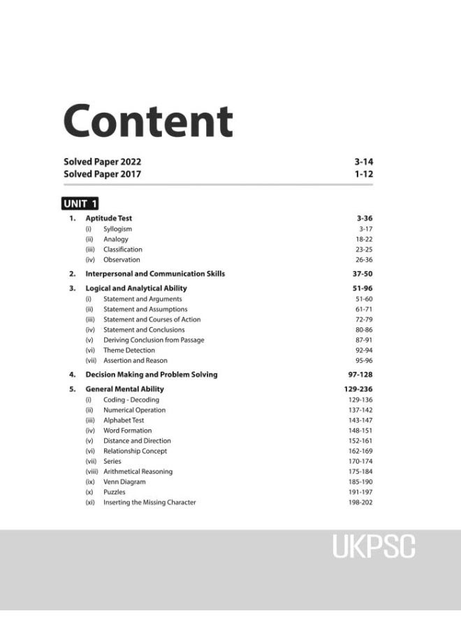 UKPSC General Aptitude Test Paper-2  - Image 4