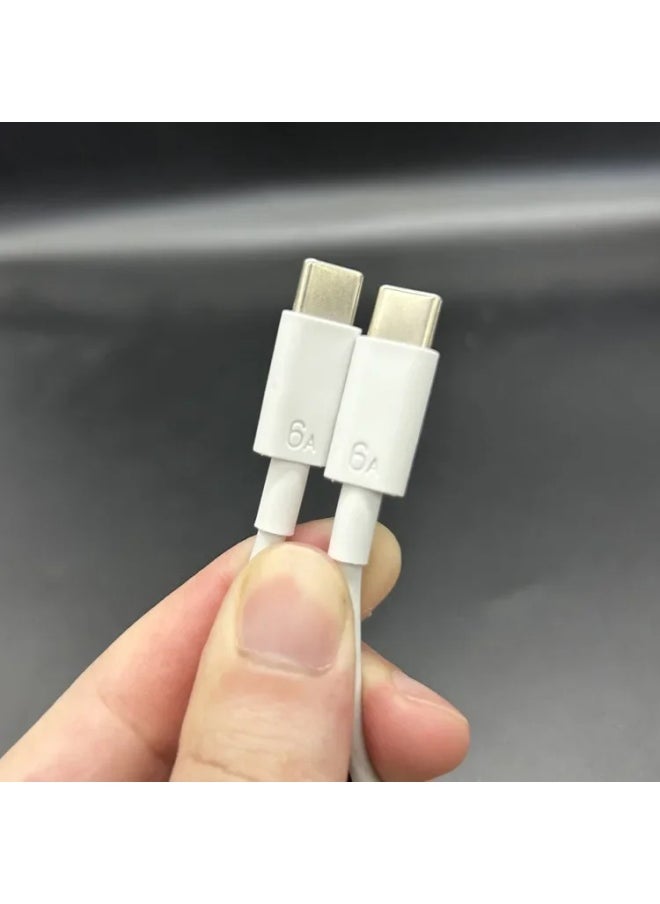 Original For Huawei Mate50/60 Phone 6A Data Cable 66W/88W Fast Charging Cable TYPE-C-C Cable Motorcycle Electronic Accessories-Color:100w Set Super Fast Charge Max