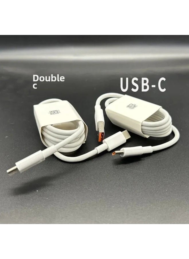 Original For Huawei Mate50/60 Phone 6A Data Cable 66W/88W Fast Charging Cable TYPE-C-C Cable Motorcycle Electronic Accessories-Color:100w Set Super Fast Charge Max