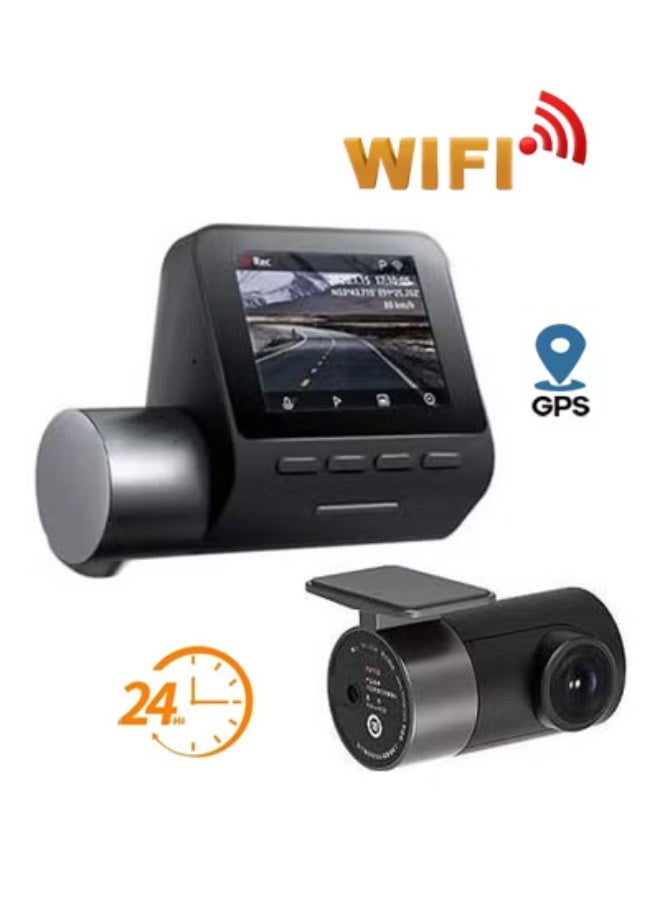Digisand Dash Cam For Car, A500s Front and Rear Dual Lens Car Camera, Built-in GPS-Wifi-24H Parking Monitor-Night Vision-Car DVR Video Recorder - Image 1