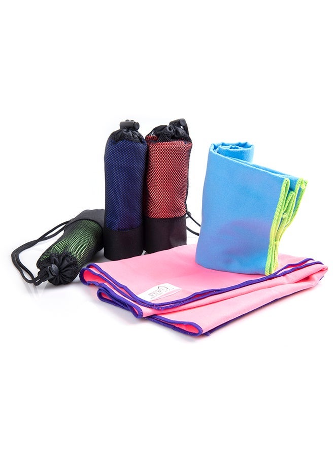 Mintra Ultra Soft Microfiber Swimming Pool and Beach Towel, Quick-Dry, Weightless and Extra Compact for Travel in Purple - Size 110x175cm - Image 2