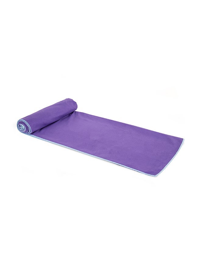 Mintra Ultra Soft Microfiber Swimming Pool and Beach Towel, Quick-Dry, Weightless and Extra Compact for Travel in Purple - Size 110x175cm - Image 1