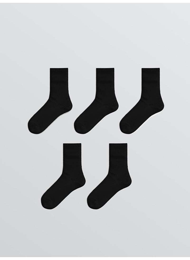 LC WAIKIKI Women's Plain Ankle Socks 5 Pack