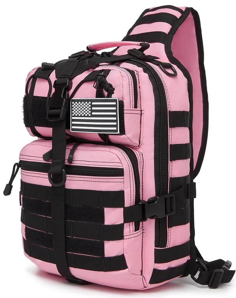 ATBP Tactical Sling Pack Big Crossbody Backpack Over Shoulder Bag Military for Men Hiking Outdoor Sport Gym
