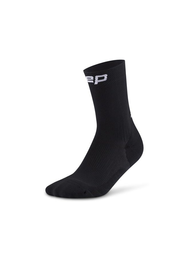 CEP Core Run 5.0 Mid Cut Crew Compression Socks for Men & Women – Performance Running Socks with Blister Prevention, Black, L - Image 1