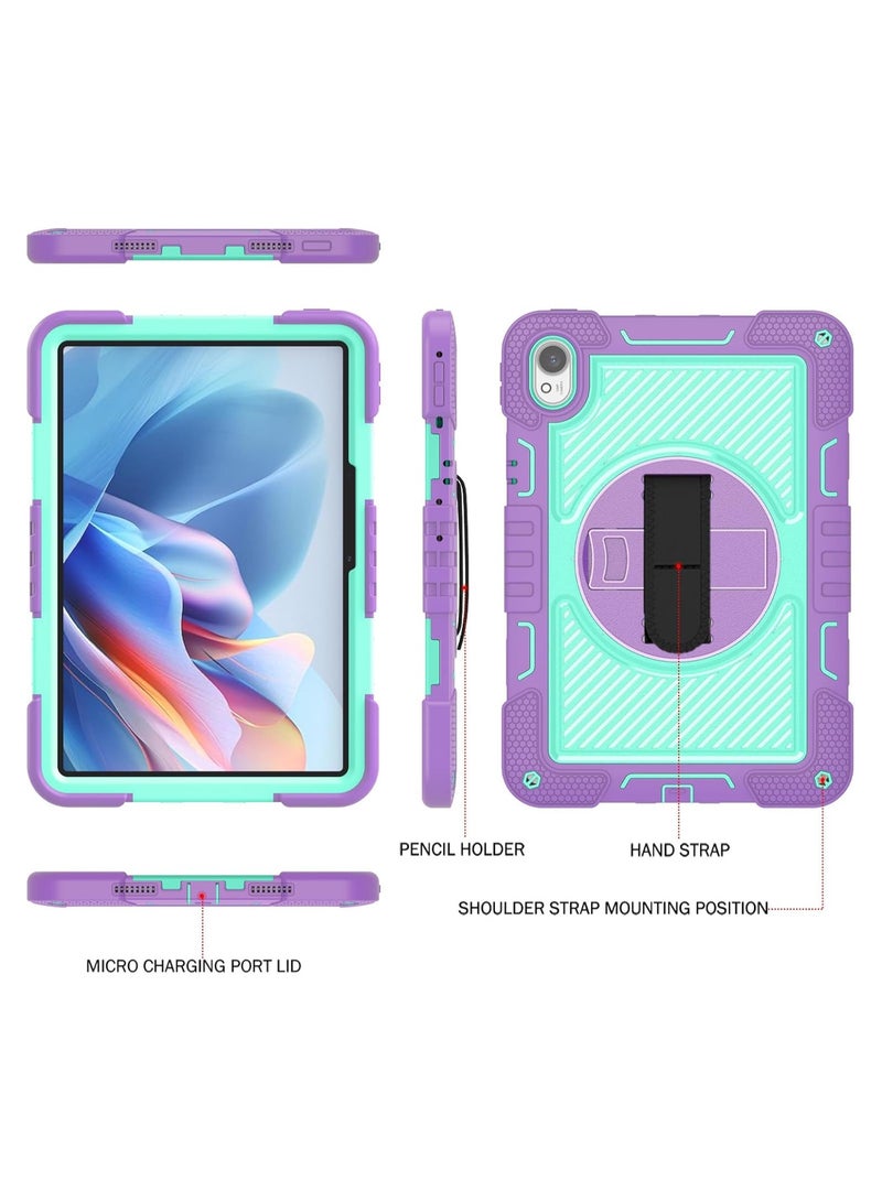 General Case Compatible with Huawei MatePad 11.5" S 2024, 3 In 1 Hybrid Shockproof Silicone Protective Tablet Cover with Stand and Shoulder Strap  - Image 2