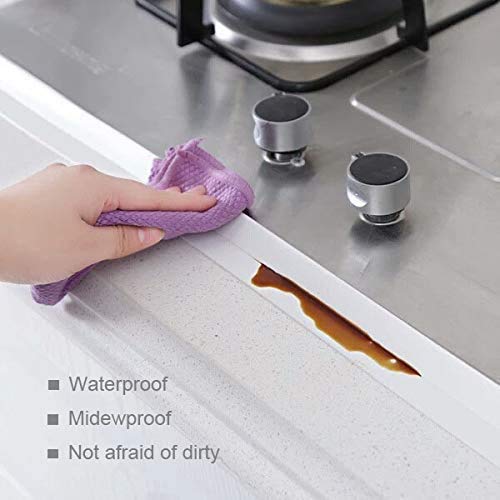 Bapna Bapna Caulk Strip, Tub Caulking Tape PVC Self-Adhesive Waterproof Sealing Tape for Kitchen Sink Toilet Bathroom Shower and Bathtub Floor Wall Edge Protector - Image 4