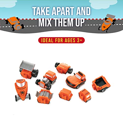 POPULAR PLAYTHINGS Mix or Match Vehicles, Magnetic Toy Play Set, Race Cars - Image 3