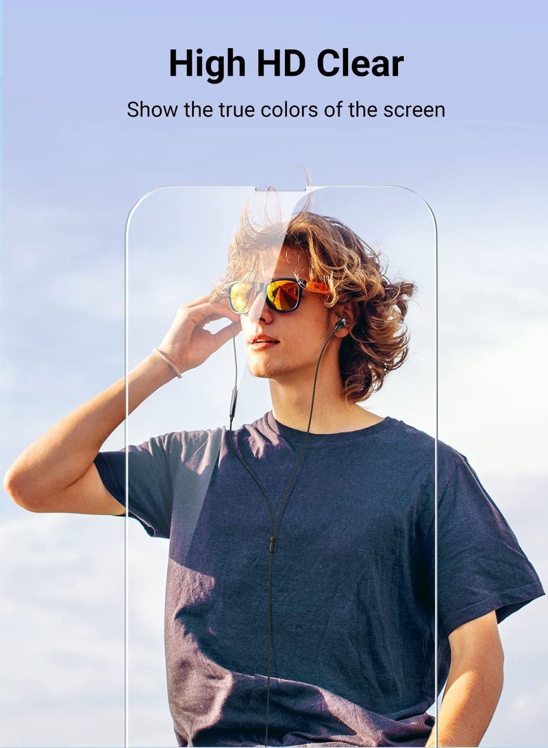 BORTONY Pack of 2 Screen Protector for 14 Plus/13 Pro Max (6.7 inch) Premium HD Clear Tempered Glass Anti-Scratch Anti-Fingerprints Bubble-Free Ultra Resistant Compatible with Apple iPhone 14 Plus/13 Pro Max - Image 4