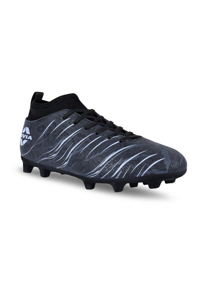 Nivia - Nivia Carbonite 6.0 pro- 2024 Football Studs for Men,Black(UK09) - Image 1