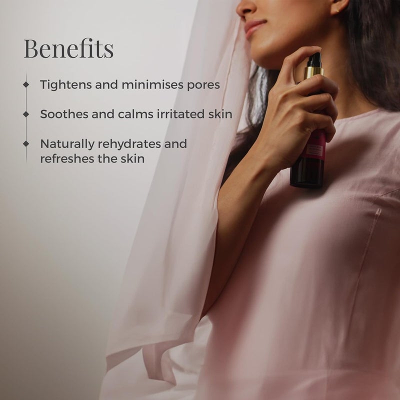 Forest Essentials Pure Rosewater Toner Facial Tonic Mist Hydrating Daily Toner For Glowing Skin Hydrates Plumps Minimises Open Pores Pack Of 2 - Image 2