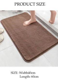 DUNISO Bathroom Rug Mat Extra Soft and Absorbent Bath Rugs Non-Slip Quick Drying Floor Bath Tub Mat for Bathroom Floor Tub and Shower 40*60cm  - Image 5