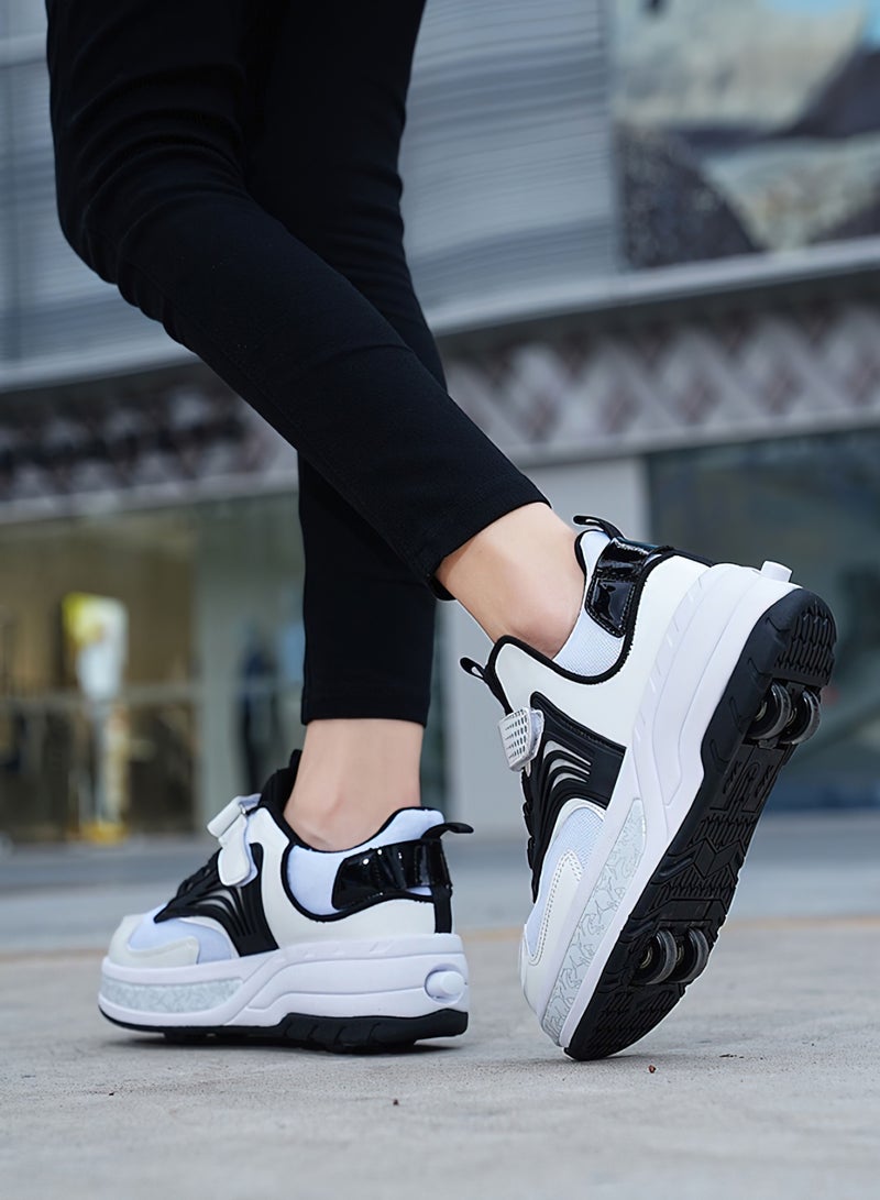 Goldfish LED Flash Light Fashion Shiny Sneaker Skate Shoes With Wheels And Lightning Sole - Image 3