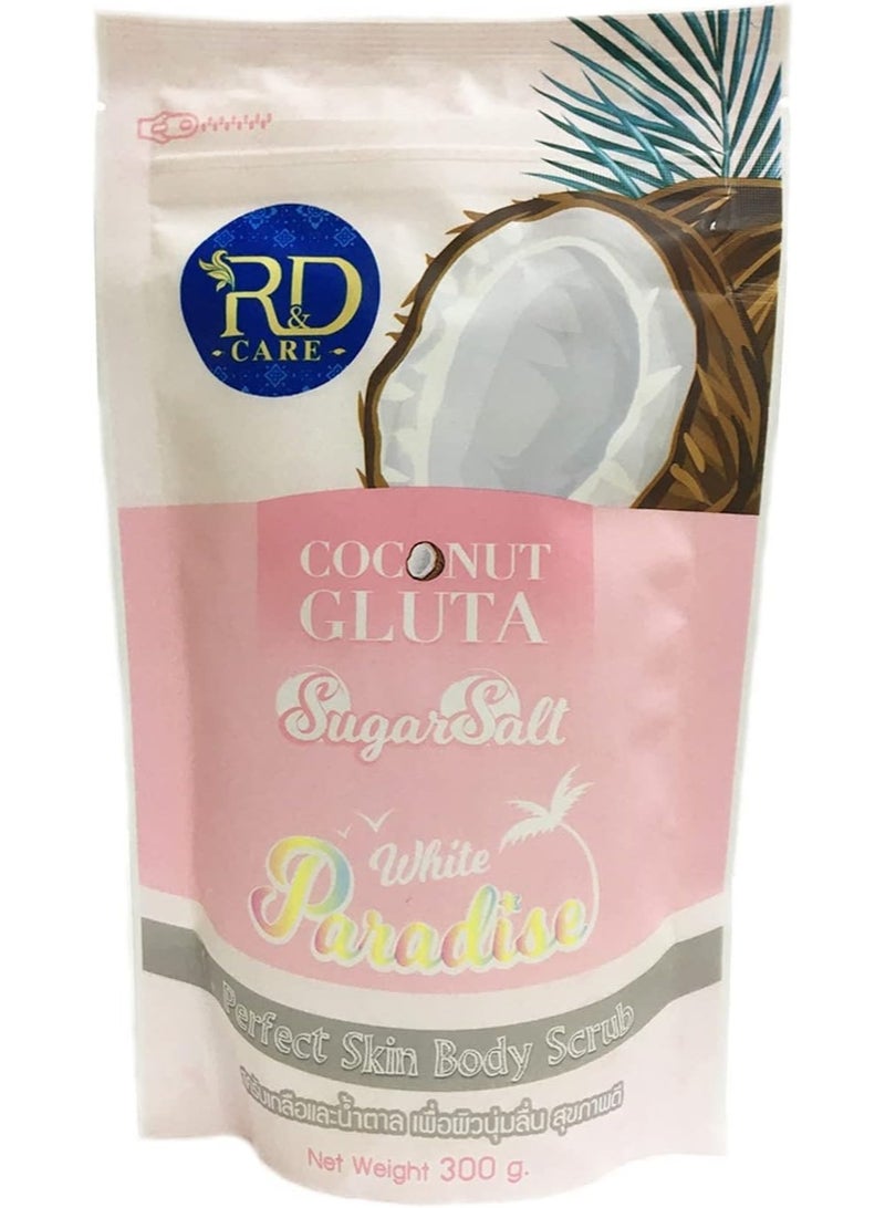 Coconut Gluta Sugar Salt Body Scrub 300g