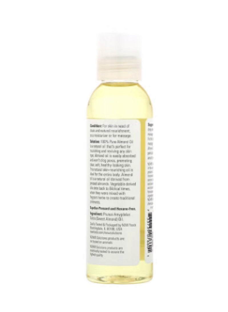 now Pure Sweet Almond Moisturizing Oil Clear 118ml - Image 2