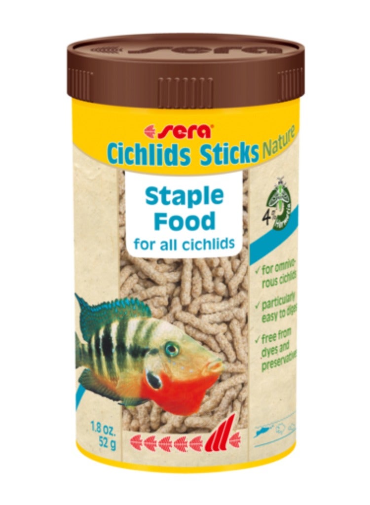 SERA CICHLIDS STICKS NATURE STAPLE FOOD FOR ALL CICHLIDS