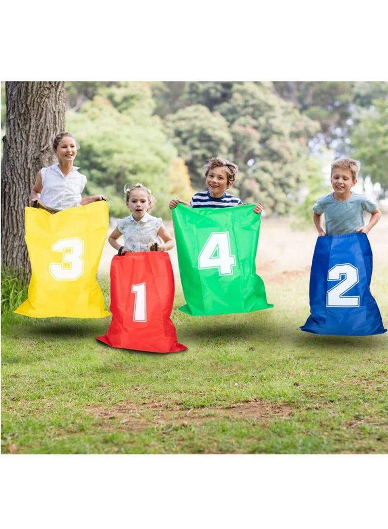 Outdoor Racing Jumping Bags for Kids Sturdy Multi-Colored Sack Race Set for Children’s Birthday Party Outdoor Game Sports Day Family Reunions (4 Pcs)  - Image 3