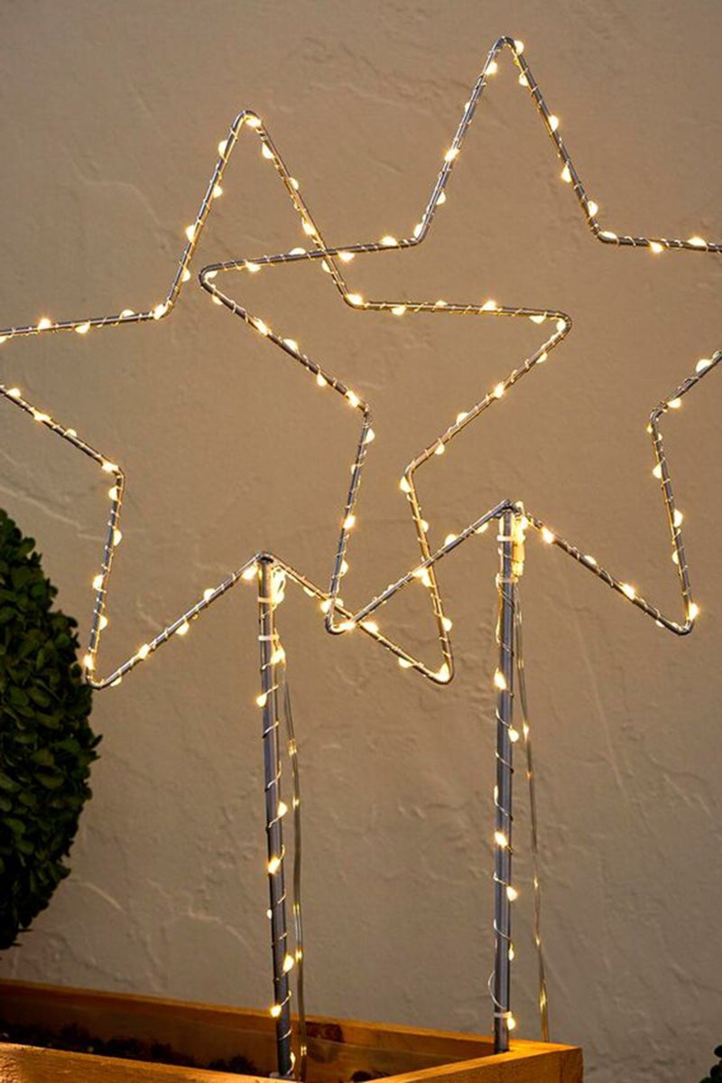 Tchibo LED Ground Spikes, Silver - Image 1