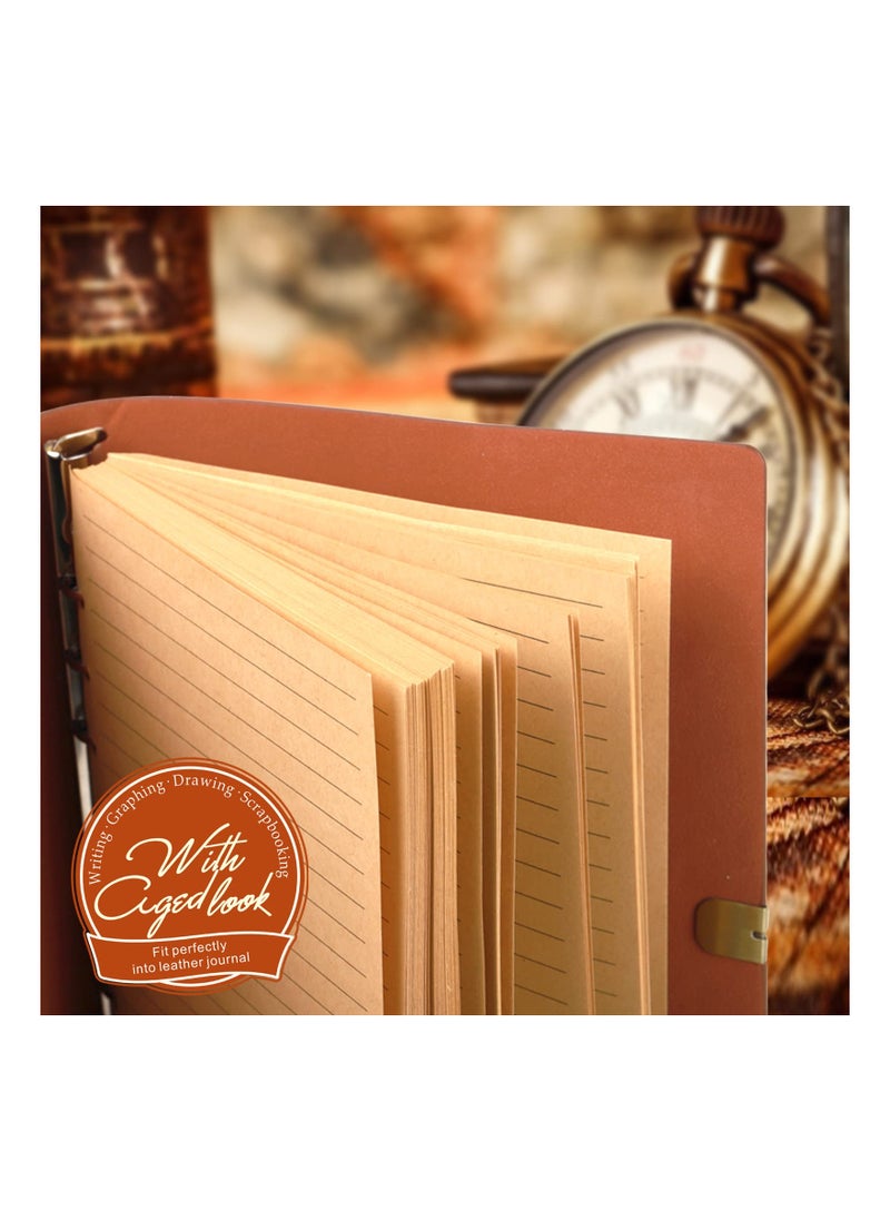 SYOSI - A6 Refill Paper, A6 Loose Leaf Binder Paper, A6 Lined Notebook Paper, 6 Ring College Ruled Writing Paper, A6 Planner Inserts Paper Refill for A6 Binder Notebook Journal, 160 Sheets/320 Pages - Image 1
