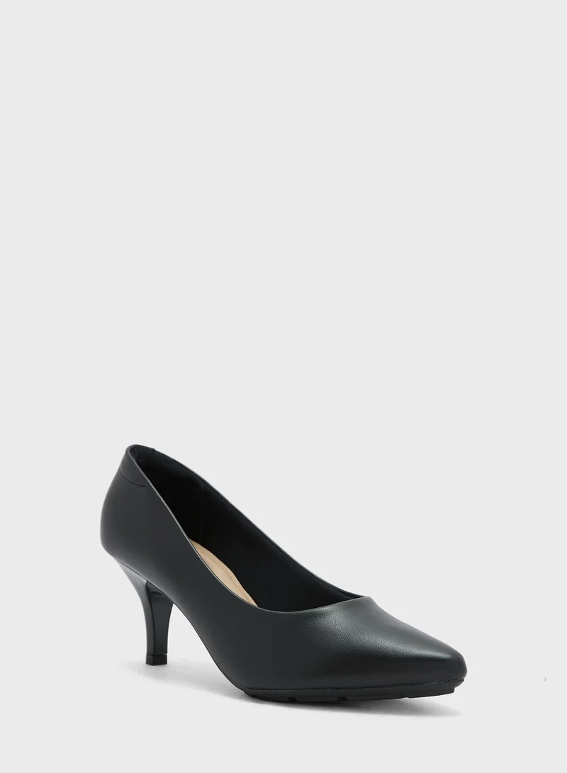 MODARE Pointed Toe Mid Heel Pumps