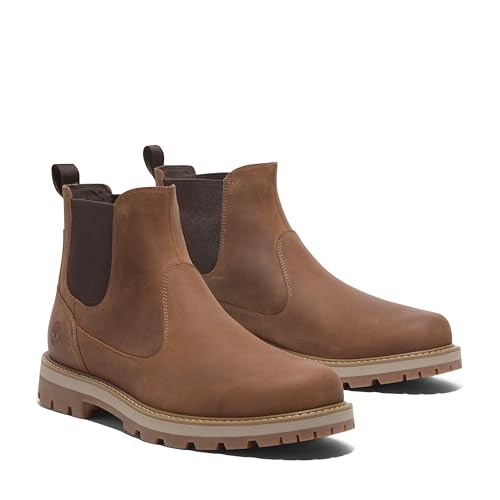 Timberland حذاء تشيلسي متوسط من تيمبرلاند للرجال، لون صدئ، جلد كامل، مقاس 13 متوسط - Image 5