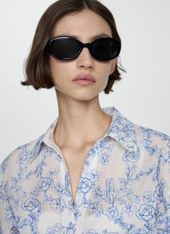 MANGO Shirt With Floral Embroidery  - Image 3