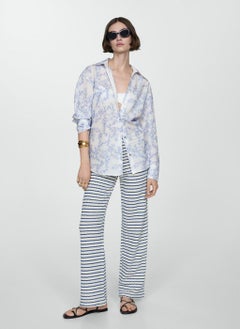 MANGO Shirt With Floral Embroidery  - Image 4