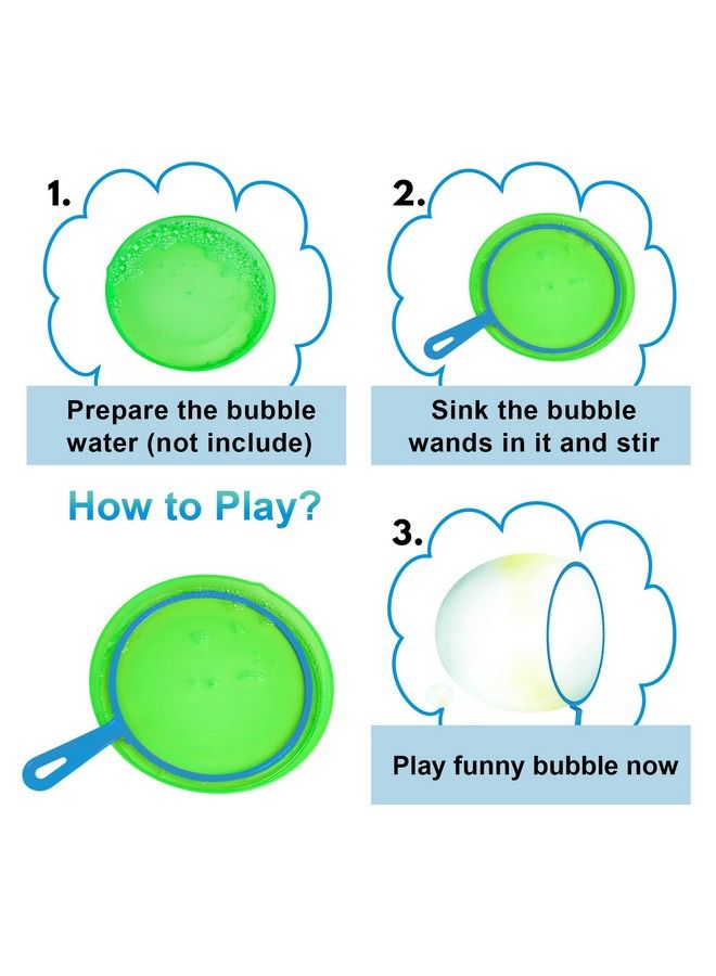 Roberly 28 Pcs Bubble Wands Set Big Bubble Wand Toys Set With Tray Bulk Funny Bubble Making Toys For Kids Summer Outdoor Activities Party Favors Giant Bubble Toys Gifts Birthday Games - Image 3