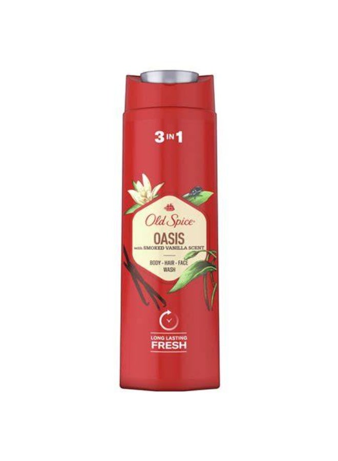 أولد سبايس جل استحمام وشامبو وغسول وجه 3 في 1 للرجال أولد سبايس - عطر فاخر يدوم طويلاً - 400 مل - Image 1