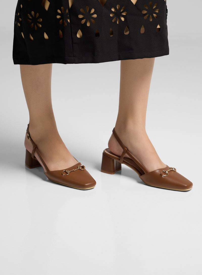 ايلا حذاء بكعب معدني بحزام خلفي - Image 5