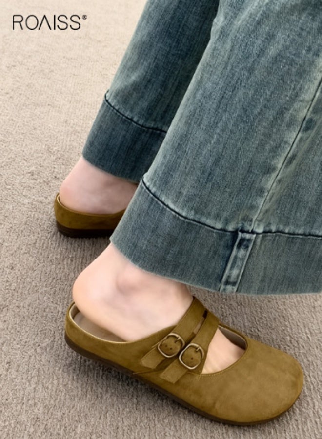 roaiss Women Summer Sandals, Stylish Slippers with Non-slip Sole, Breathable Lightweight Slides, Casual Slip-on Mules for Ladies, Suitable for Daily Wear or Any Outdoor Leisure Setting - Image 5
