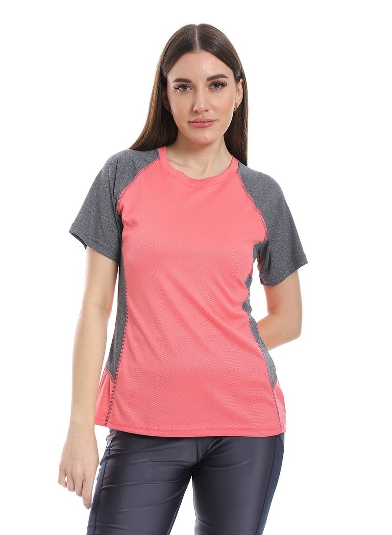 Caesar women sport t-shirt with half sleeves  - Image 2